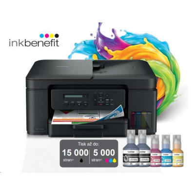 BROTHER multifunkce inkoustová DCP-T730DW - A4 128MB 2400x600 16ppm ADF USB 2.0. WIFI - INKTANK INK BENEFIT