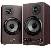 GENIUS Reproduktor SP-HF520BT, BT, 3.5mm jack, 20W, tmavé dřevo