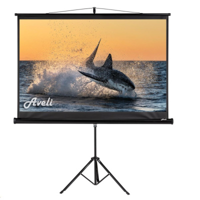 Projekční plátno Aveli stativ, 150x94cm (16:10) 70", černý tubus