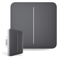 Ajax  SoloButton (2-gang) - Samostatné dvou tlačítko pro LightSwitch, grafitová