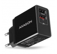 AXAGON ACU-QS24, QC & SMART nabíjačka do siete 24W, 2x port USB-A, QC3.0/AFC/FCP + 5V/1,2A