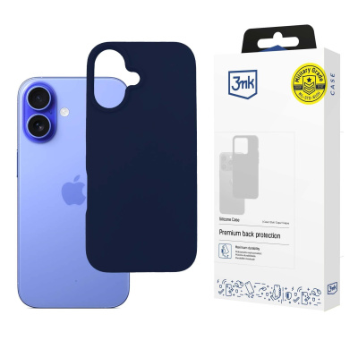 3mk ochranný kryt Silicone Case Dark Navy pro Apple iPhone 16