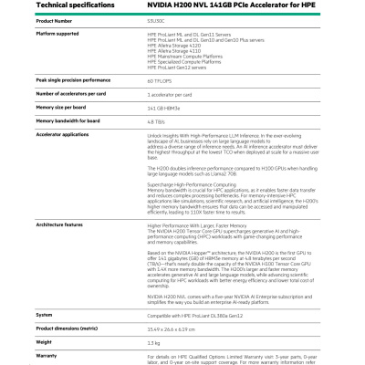 NVIDIA 2-way NVLink Bridge for H200 NVL