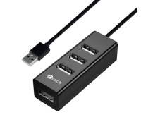 C-TECH USB Hub UHB-U2, 4x USB, černá