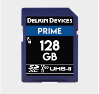 Delkin SD Prime 2000X UHS-II U3 (V60) R300/W100 128GB