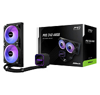 ASROCK Vodní chladič Pro 240 ARGB, 2x120mm, LGA1851, AM5, černá