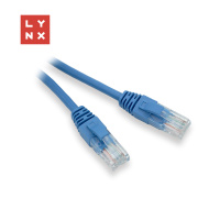 LYNX UTP patch kabel Cat5e, PVC, CCA, 20m, modrý