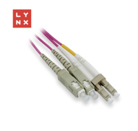 LYNX duplexní patch kabel MM, OM4, LC/SC, 50/125µm, 10m