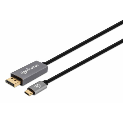 Manhattan kabel USB-C na DisplayPort 1.4, USB-C Male na DisplayPort Male, 3m, černá