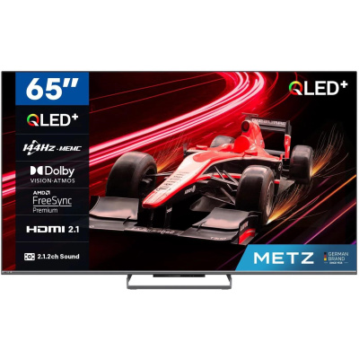 Metz 65MQE8000Z 65" TV, 4K Ultra HD, QLED, Bluetooth, Dolby Atmos, HDR, Google TV, AMD FreeSync Premium