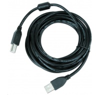 GEMBIRD Kabel USB 2.0 A-B propojovací 4,5m Premium (černý, ferit, zlacené kontakty)