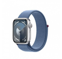 APPLE Watch Series 9 GPS 41mm Silver Aluminium Case with Winter Blue Sport Loop