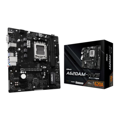 ASRock MB Sc AM5 A620AM-HVS, AMD A620A, 2xDDR5, 1xHDMI