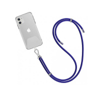 WG - Crossbody lace strap / transparent / blue