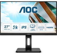 BAZAR - AOC MT IPS LCD WLED 27" U27P2CA - IPS panel, 3840x2160, 2xHDMI, DP. USB-C, USB, repro, pivot - Poškozený obal (K