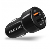 AXAGON PWC-QC5, QUICK a SMART nabíječka do auta, 2x port QC3.0/AFC/FCP + 5V-2.6A, 31.5W