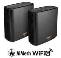 ASUS ZenWiFi XT9 2-pack Wireless AX7800 Tri-band Mesh WiFi 6 System, black