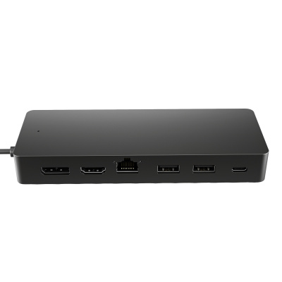 HP dock - Universal USB-C Multiport Hub (2x USB-A 3.2, 1xUSB-C, 1xHDMI 2.0, 1xDP 1.2, USB-C 65W, RJ45, bez zdroje