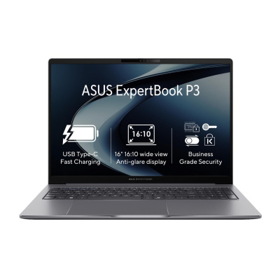 ASUS NTB ExpertBook P3 (P3605CVA-MB0003X), i5-13420H, 16" 1920 x 1200, 16GB, 1TB SSD, UHD, W11 Pro, Gray
