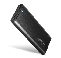 AXAGON EEM2-SB2, USB-C 3.2 Gen 2 - M.2 NVMe & SATA SSD kovový RAW box, bezšroubkový, černý