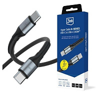 3mk Hyper Cable N-SERIES C to C 3m PD 3.0  QC 3.0 48V/5A 240W Black