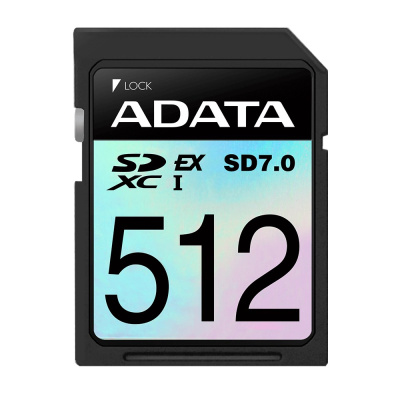 ADATA SDXC karta 512GB Express, PCIe Gen3, UHS-I, C10, V30, (R:800/W:700 MB/s)