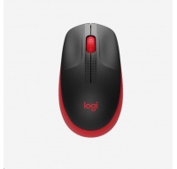 Logitech Wireless Mouse M190 Full-Size, red