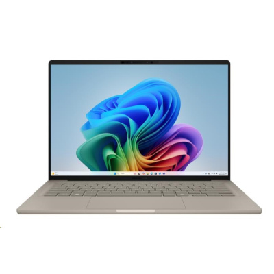 ASUS NTB Zenbook A14 (UX3407RA-OLED024X), X1E-78-100, 14" 1920 x 1200, 32GB, 1TB SSD, Adreno, W11 Pro, Beige