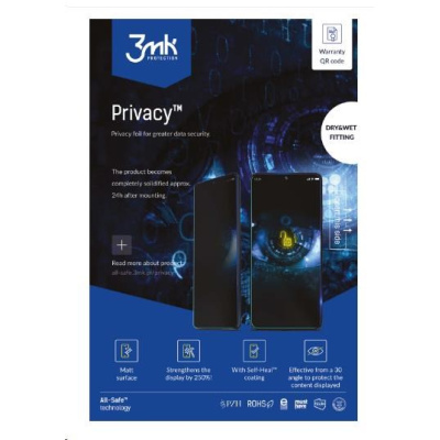 3mk All-Safe - AIO fólie BH Privacy Dry & Wet Fitting Phone, 5 ks