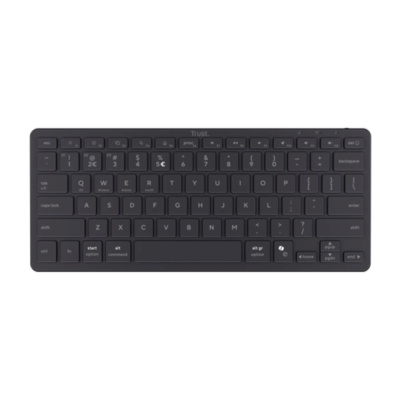 TRUST Klávesnice Nado II, Membránová, Bezdrátová, černá