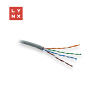 LYNX UTP kabel Cat5e, LSOH, celoměděný, vnitřní, šedý, box 305m