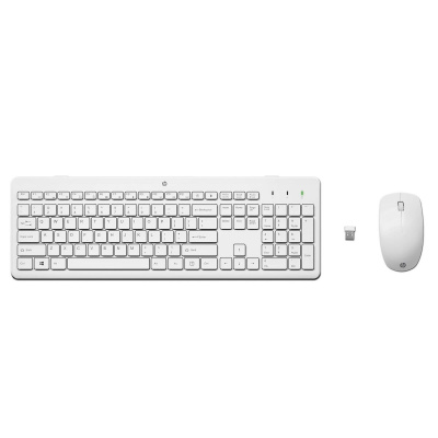 BAZAR - HP 230 Wireless Mouse and Keyboard Combo (White) CZ/SK - bezdrátová klávesnice a myš - pošk.obal