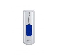 TRANSCEND Flash Disk 64GB JetFlash®530, USB 2.0 (R:16/W:6 MB/s) bílá/modrá Royal