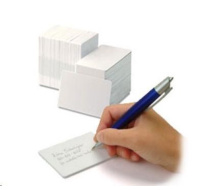 Zebra Premier card, writeable back