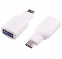 PremiumCord adaptér USB 3.1 konektor C - USB 3.0 A (M/F), OTG, bílá