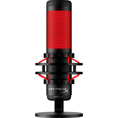 HyperX QuadCast - USB Microphone (Black-Red) - Red Lighting (HX-MICQC-BK) - Mikrofon