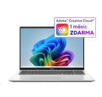 ASUS NTB Vivobook 16 (M1607GA-MB015W), Ryzen AI 7 445, 16" 1920 x 1200, 32GB, 1TB SSD, Radeon, W11 Home, Silver