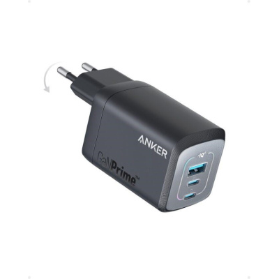 Anker 737 Prime Wall Charger 100W 2C/1A, Black, EU Plug