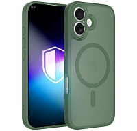 3mk ochranný kryt Misty MagCase Green pro Apple iPhone 16