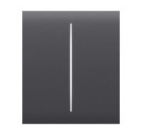 Ajax CenterButton (2-gang) - Středové dvou tlačítko, grafitová