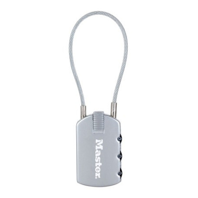 Master Lock 4684EURD Visací zámek pro zavazadla - stříbrný