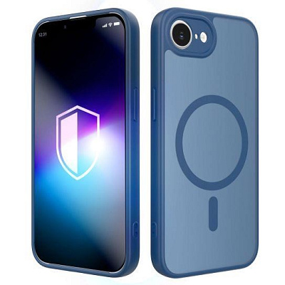 3mk ochranný kryt Misty MagCase Blue pro Apple iPhone 16E/ iPhone 17E