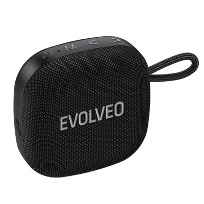 EVOLVEO TopSound, bezdrátový vodotěsný bluetooth reproduktor s rádiem, černý