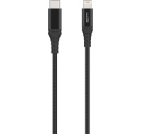 WG - Datový kabel Lightning MFi na Type-C, 1 metr, 3A, černá