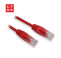 LYNX UTP patch kabel Cat5e, PVC, CCA, 2m, červený