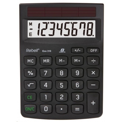 REBELL kalkulačka - Eco 310 - černá