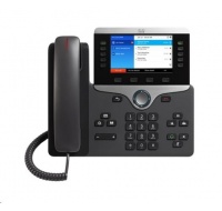 Cisco CP-8851-3PCC-K9=, VoIP telefon, 10line, 2x10/100/1000, 5" displej, Bluetooth, USB, PoE