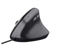 TRUST myš Bayo II Ergonomická vertikální myš, USB, černá