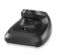 Zebra charging/transmitter cradle, presentation, black