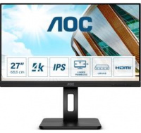 AOC MT IPS LCD WLED 27" U27P2CA - IPS panel, 3840x2160, 2xHDMI, DP. USB-C, USB, repro, pivot